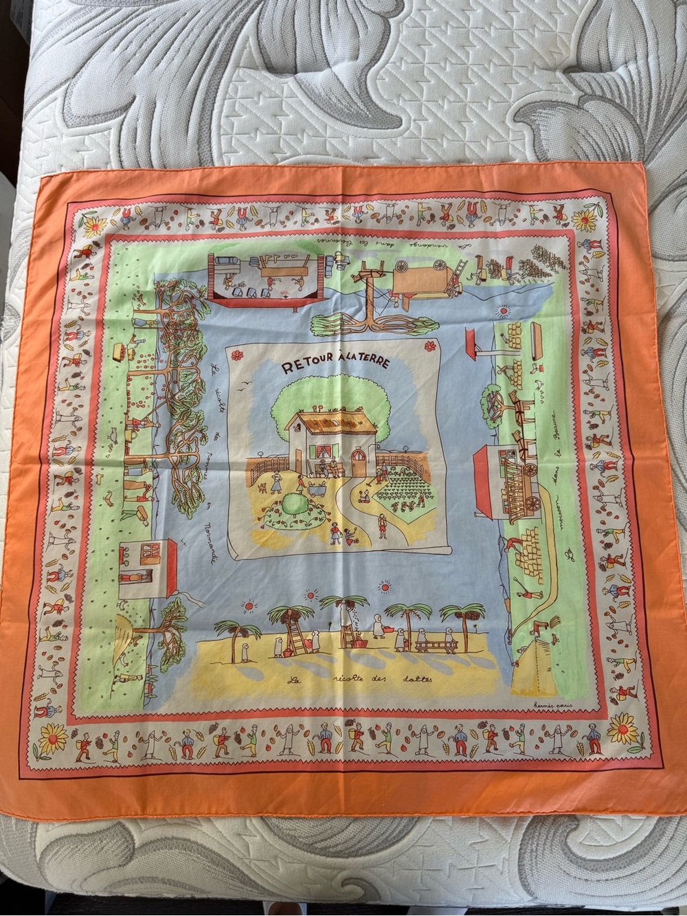 HERMÈS Cotton Square Scarf